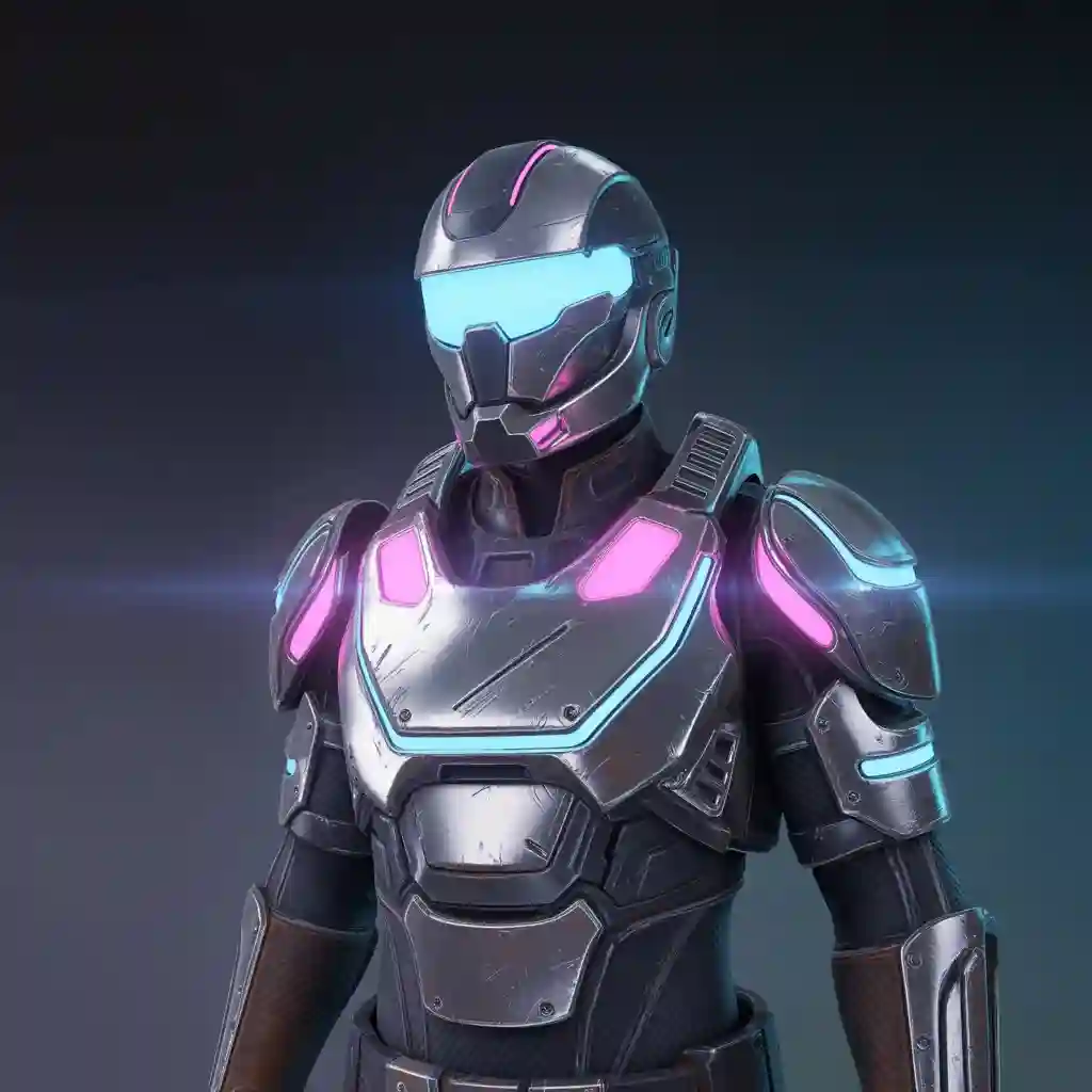 Cyber Hero – Rigged 3D Game Character